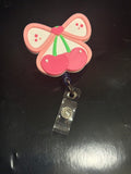 3d cherries badge reel