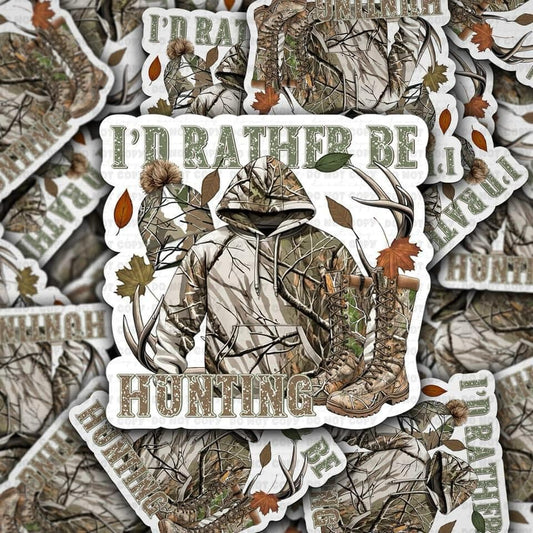 I'd rather be hunting sticker