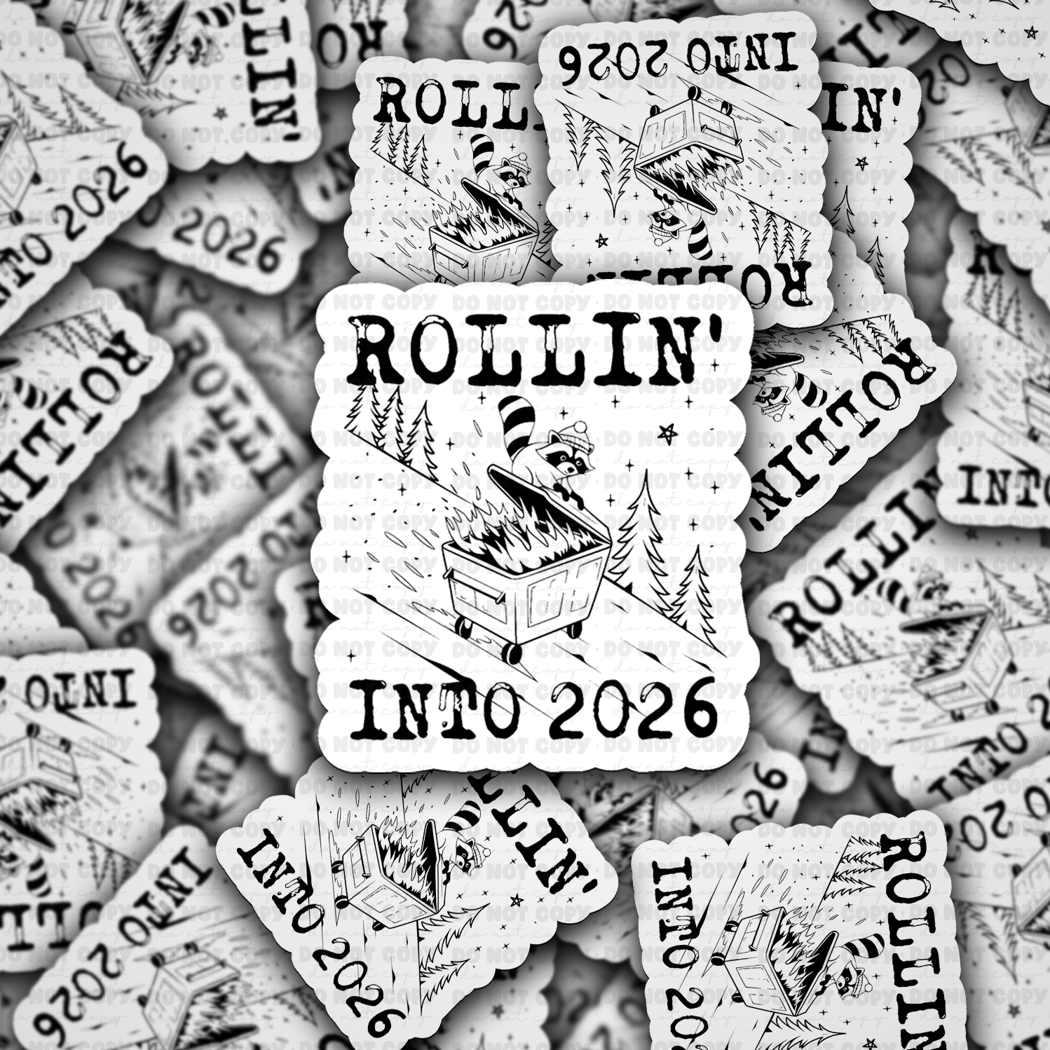 2026 Snarky New Year sticker