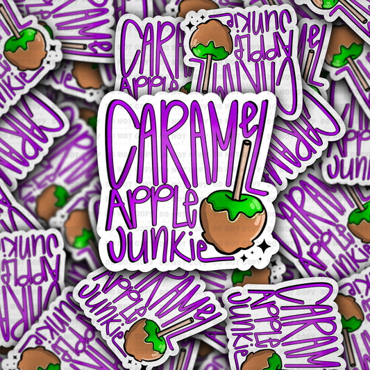 Carmel apple junkie sticker