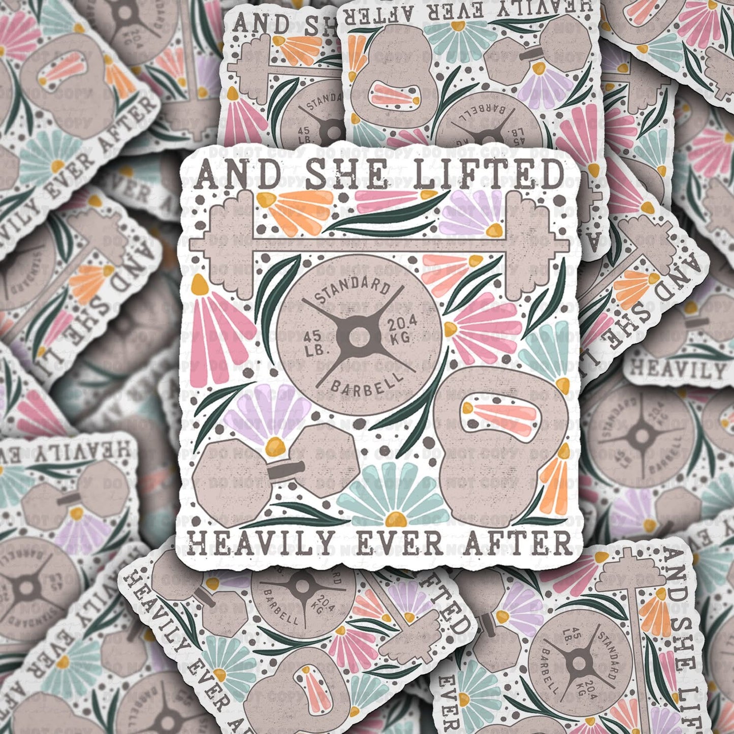 And she lifted sticker
