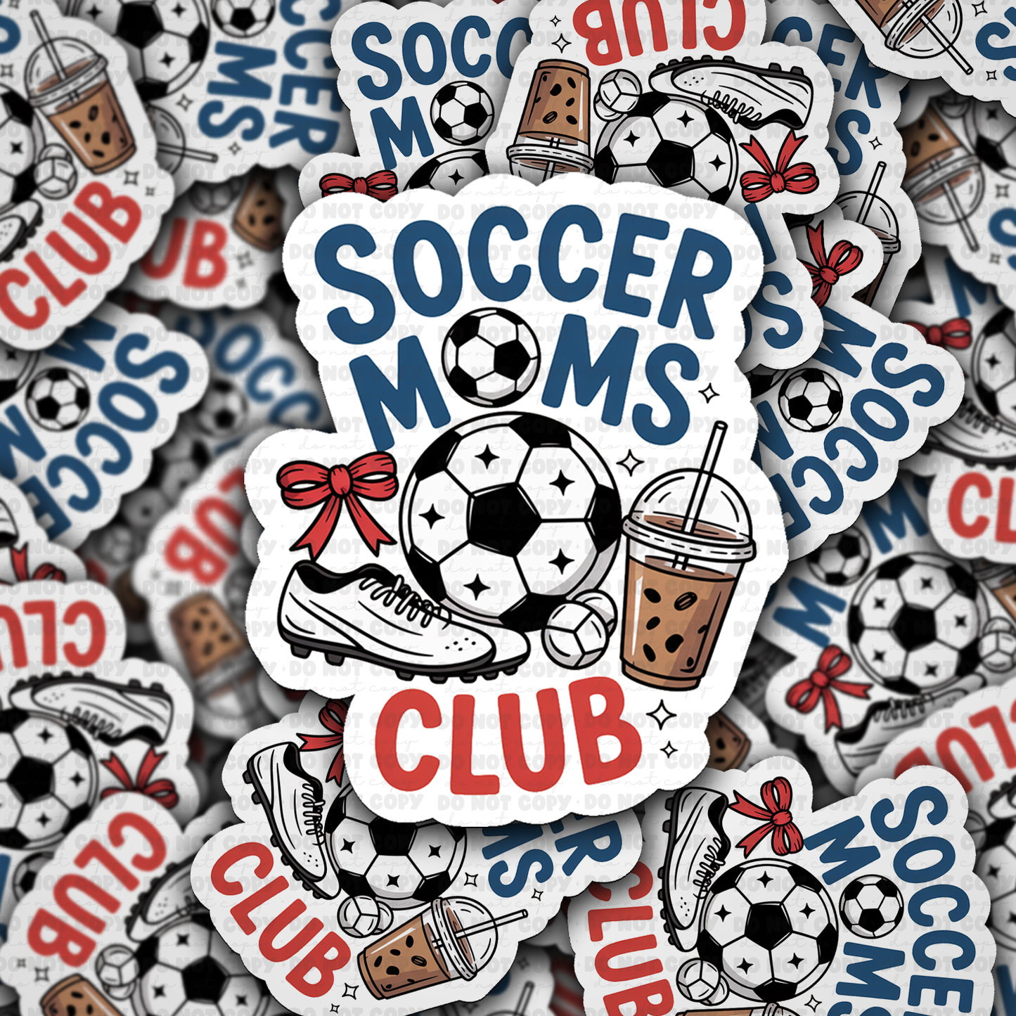 Soccer Moms Club sticker