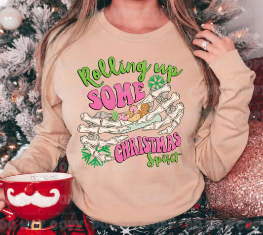 Rolling up some christmas spirit dtf print