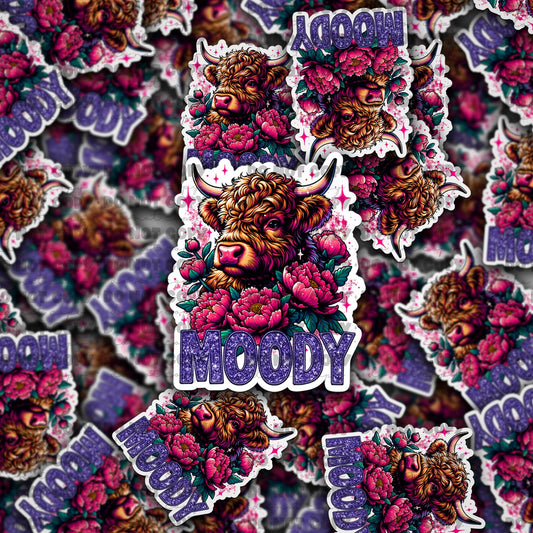 Moody sticker
