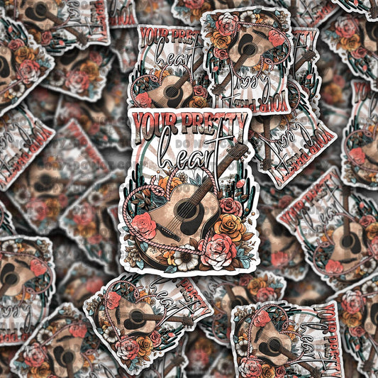 Your pretty heart sticker