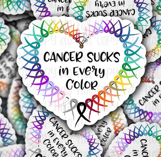 Cancer sucks sticker
