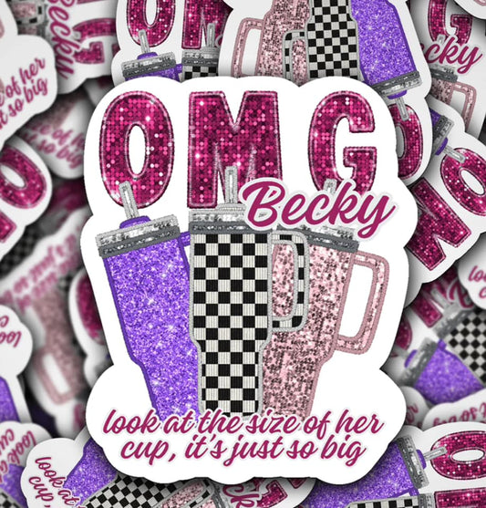 omg becky look at the size sticker