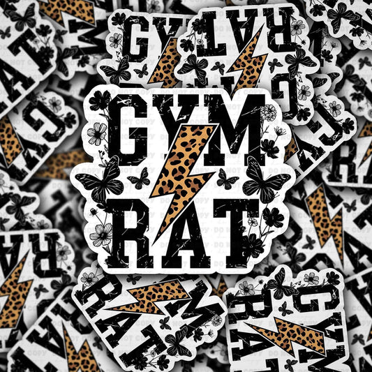 Gym rat sticker