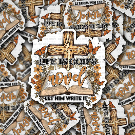 Life is Gods novel sticker