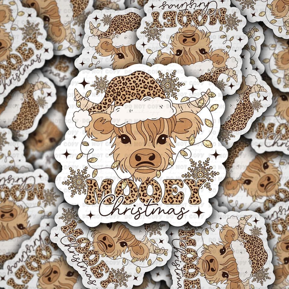 Mooey Christmas sticker