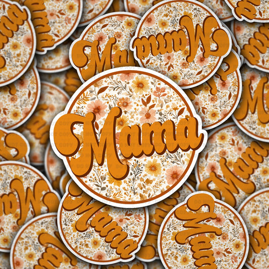 Fall mama circle  sticker