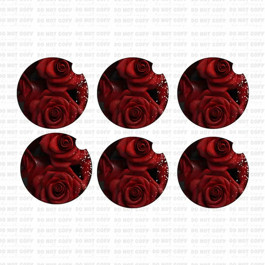 Rose car coaster set