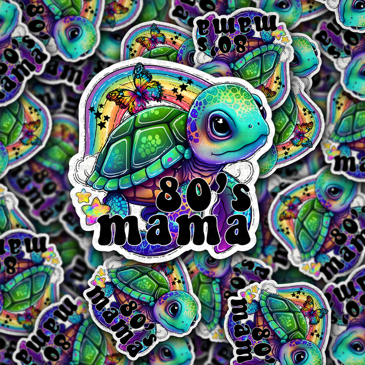 80's Mama turtle sticker