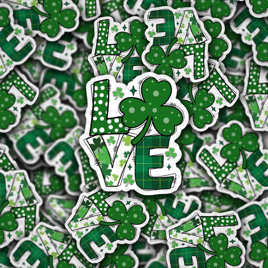 Love clover sticker