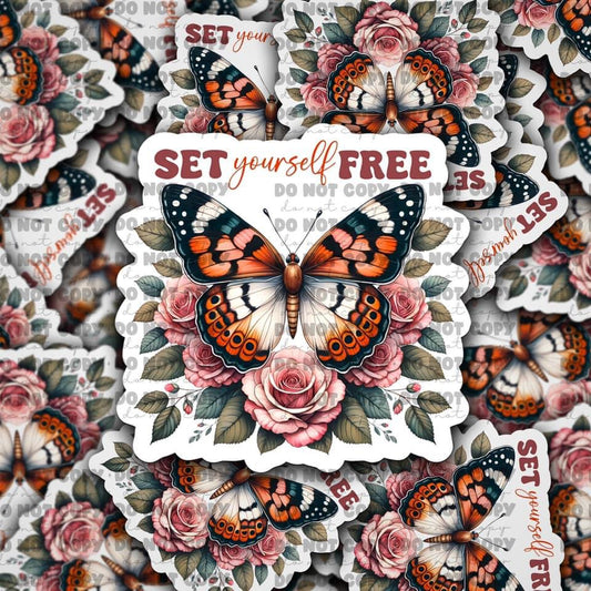 Set yourself free sticker