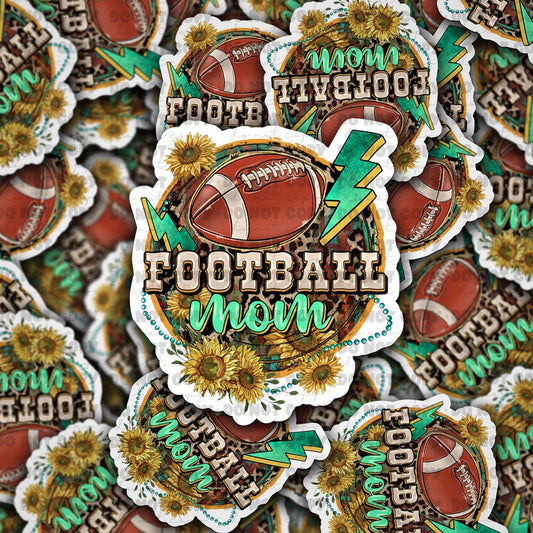Football mom sticker