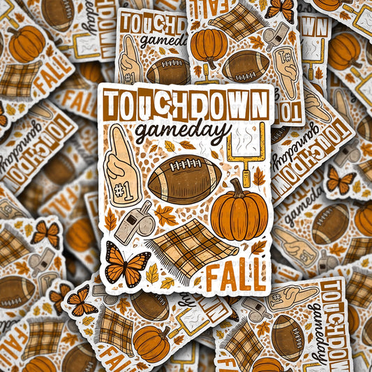 Touchdown season sticker