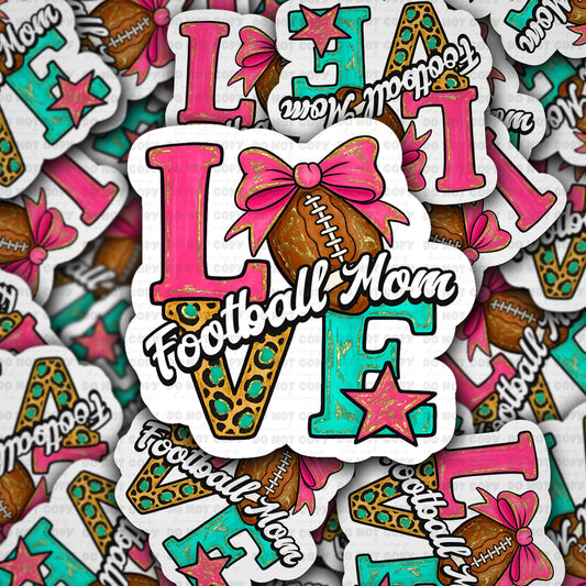 Football mom sticker