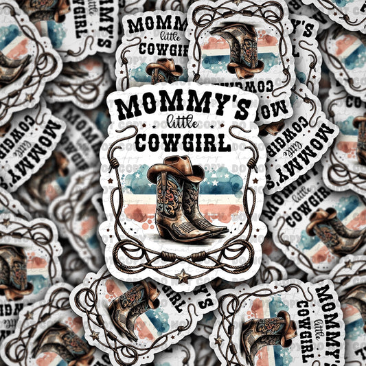 Mommys little cowgirl sticker