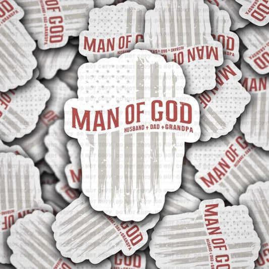 Man of God sticker