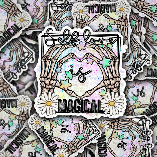 Self love is magical sticker