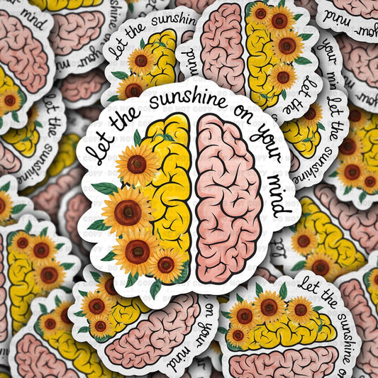 Let the sunshine sticker