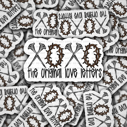 Xoxo the original love letter sticker