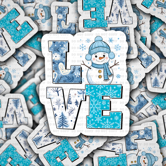 Love Snowman sticker