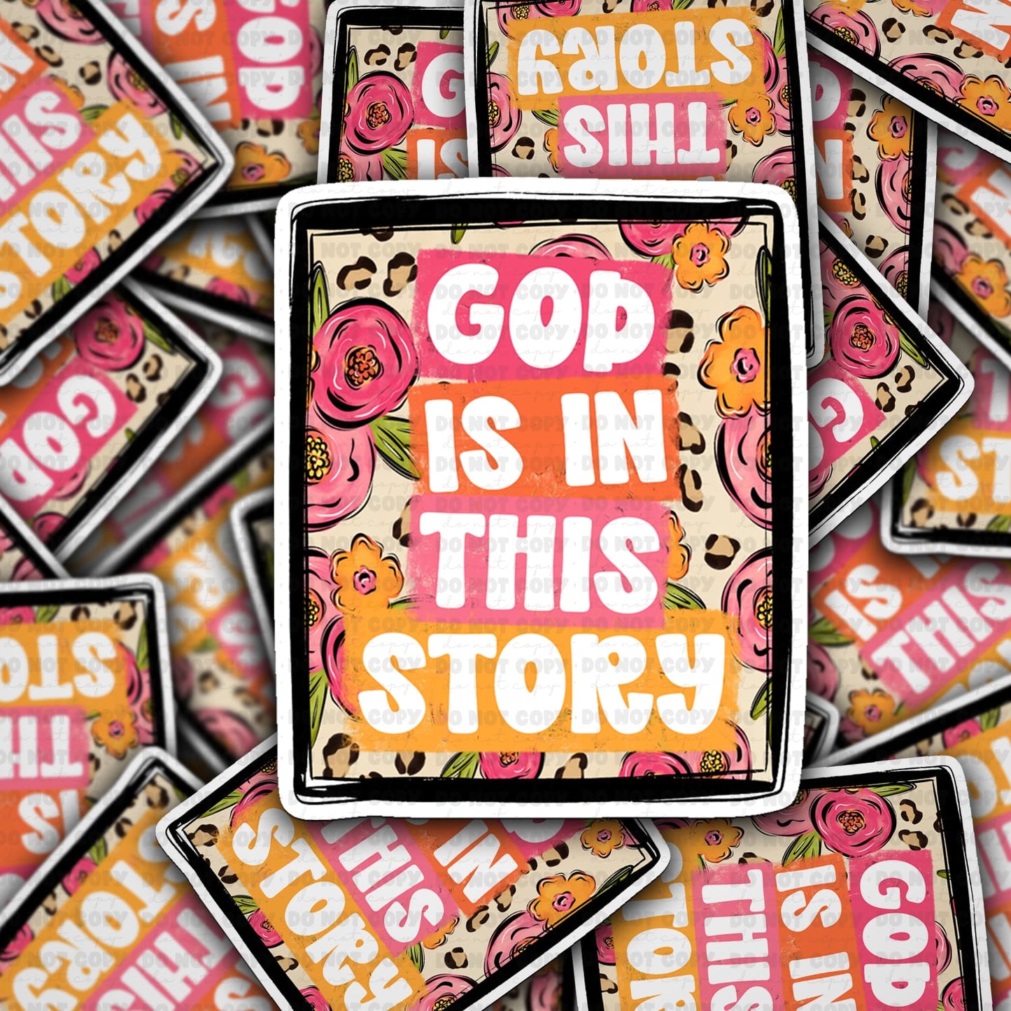 God is in this story sticker