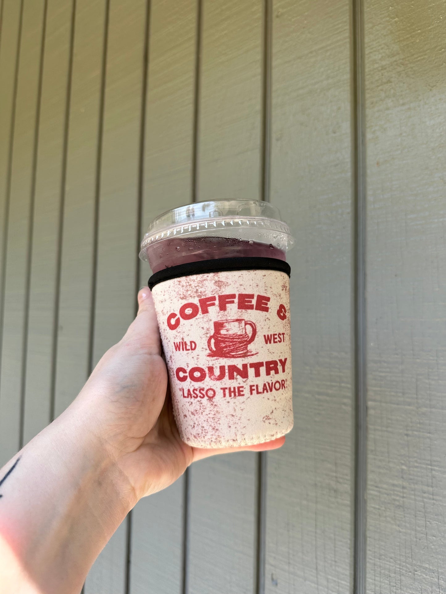 Coffee and Country Iced Coffee Koozie