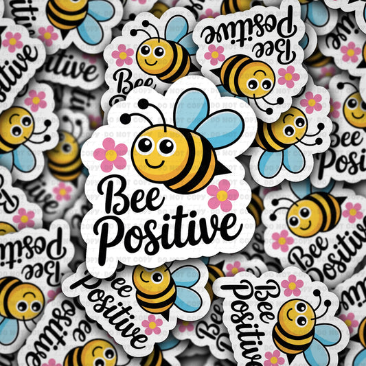 Bee positive sticker