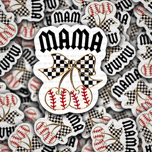 Baseball mama sticker