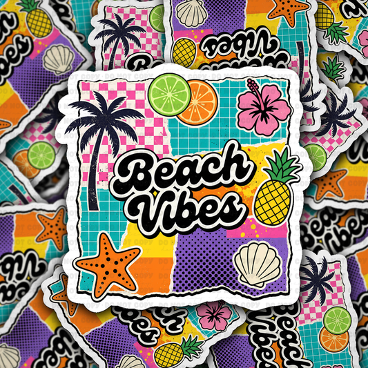 Beach vibes sticker