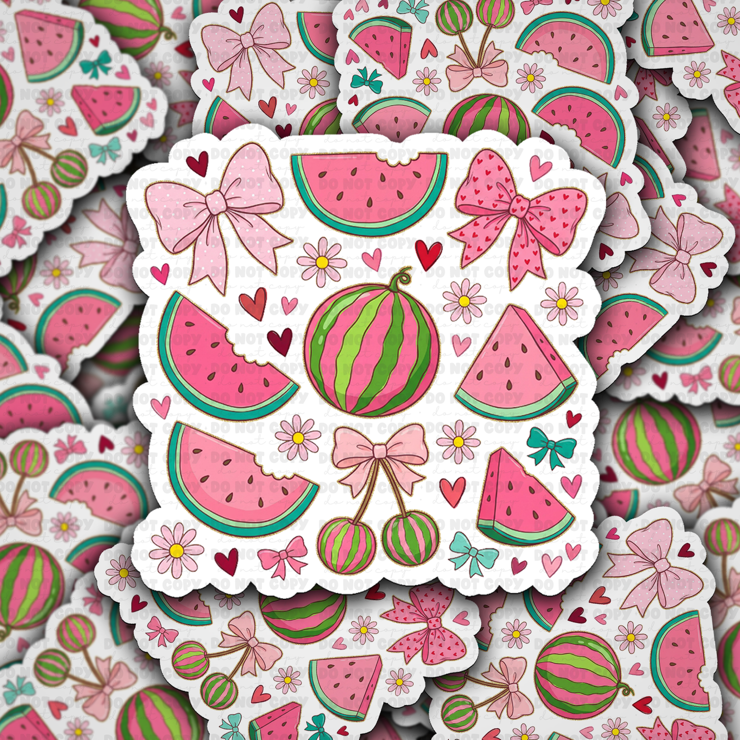 Boho Watermelon Coquette sticker