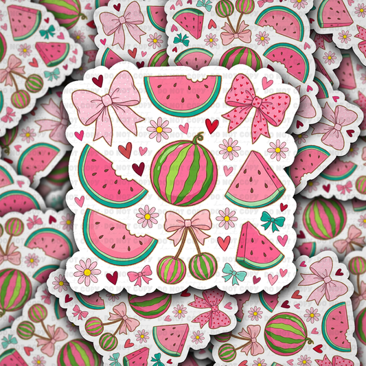 Boho Watermelon Coquette sticker