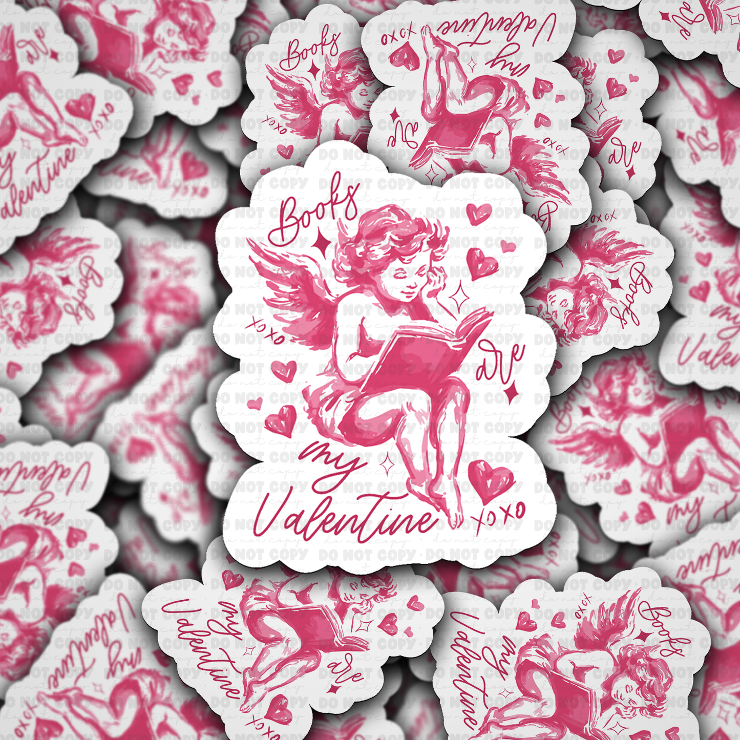 Books Are My Valentine sticker