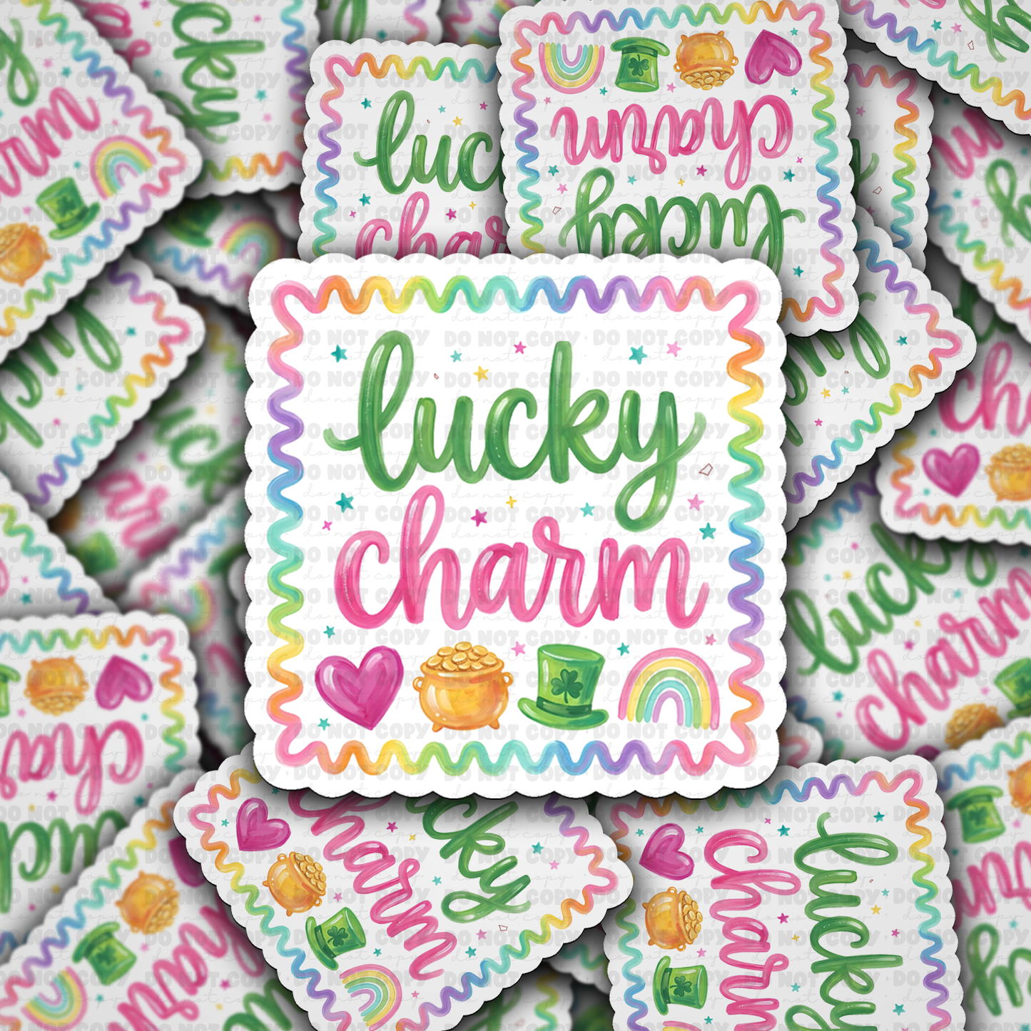 Lucky charm sticker