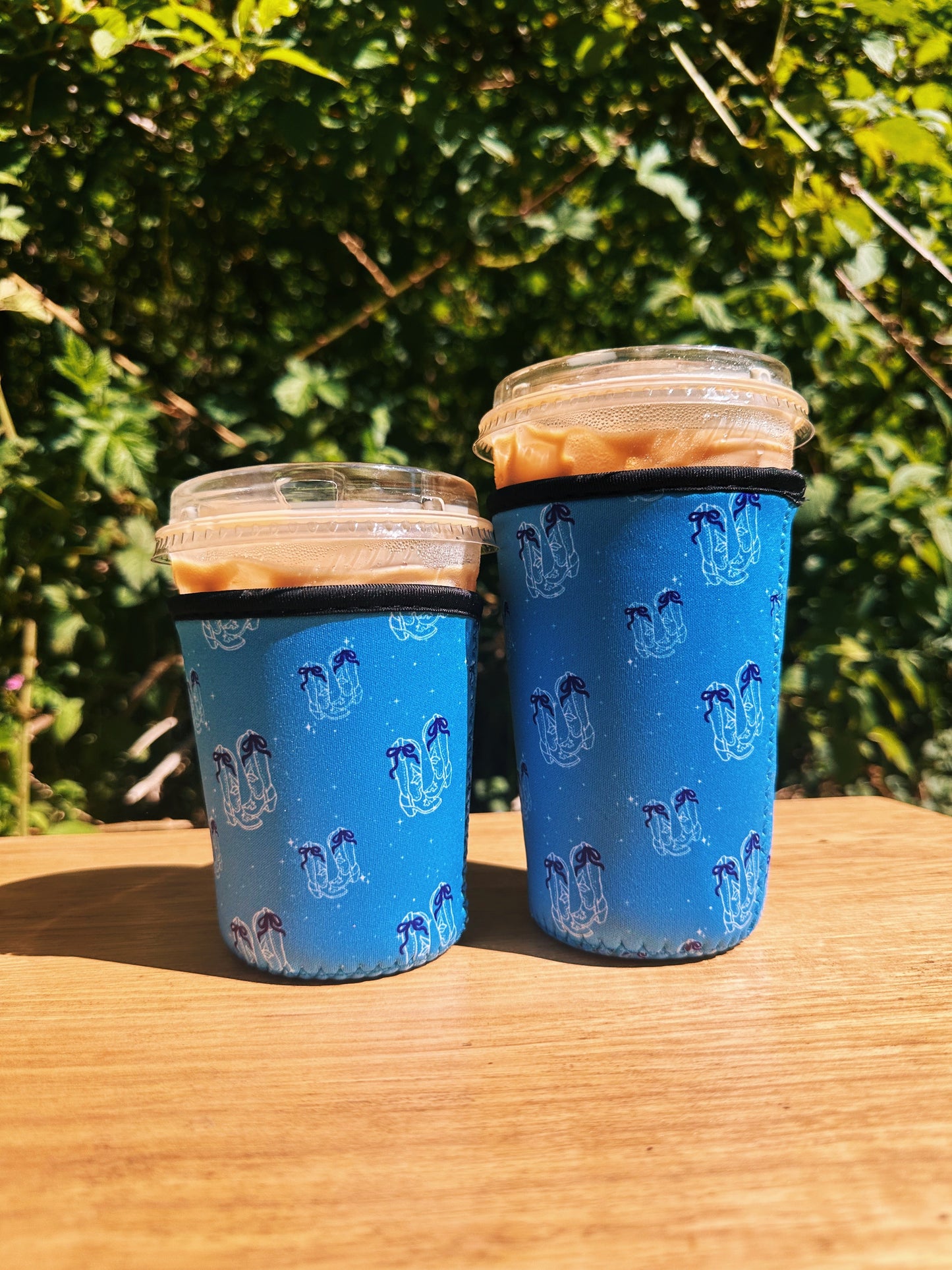 Bow Cowgirl Boots Iced Coffee Cover | Iced Coffee Koozie