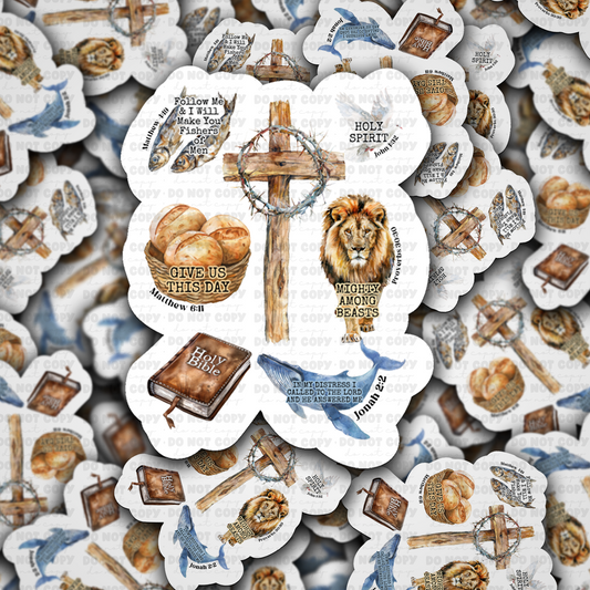 Christian collage sticker