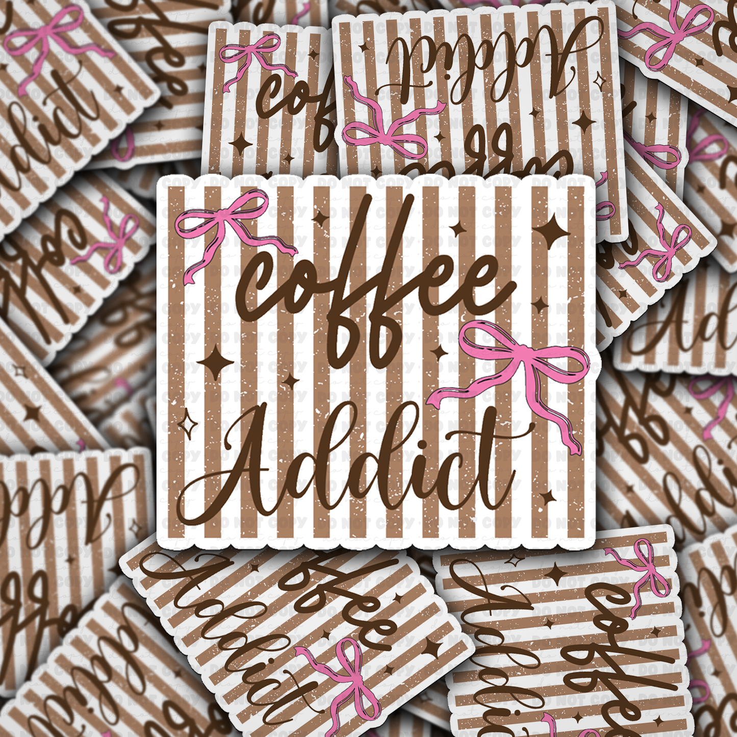 Coffee addict sticker