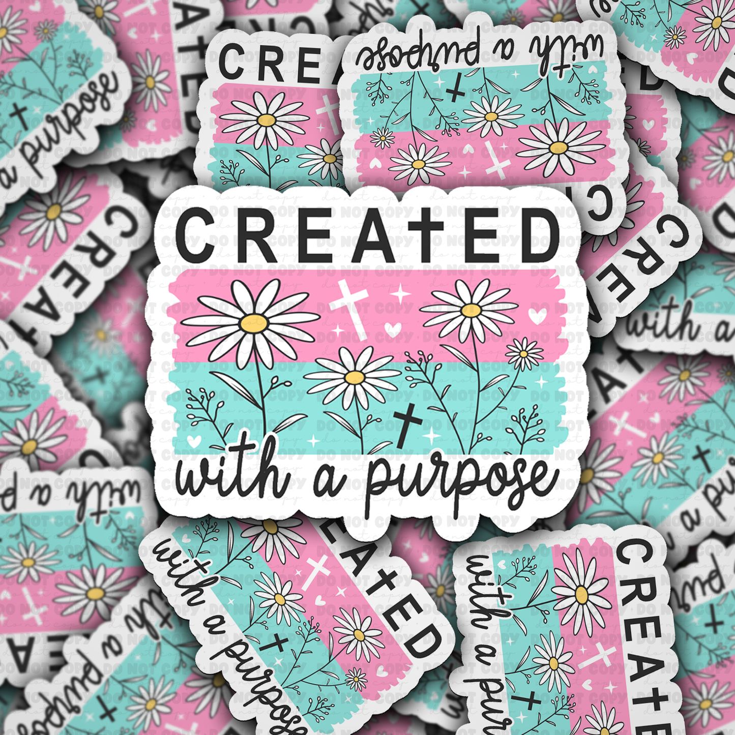 Created With A Purpose sticker