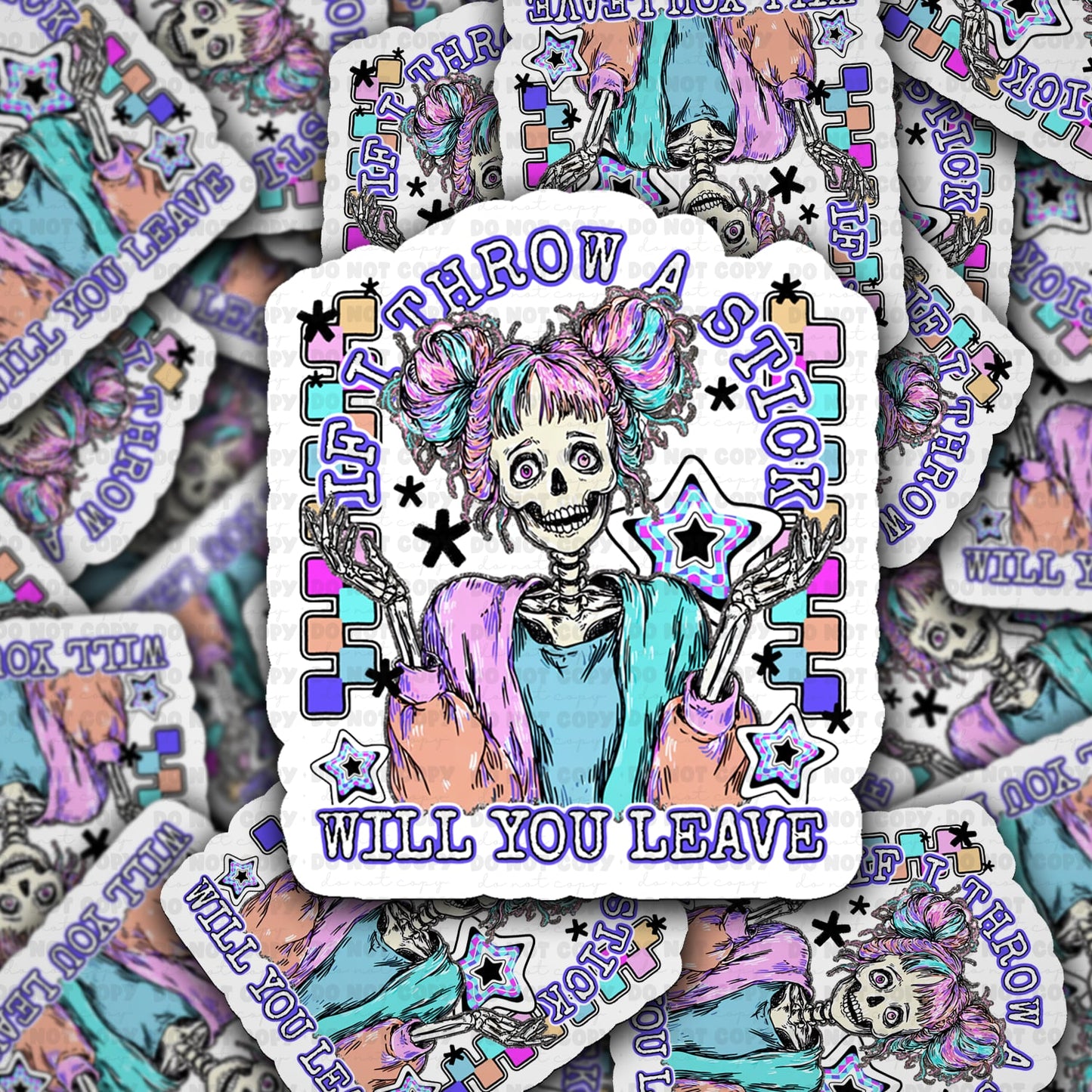 If I throw a Stick sticker