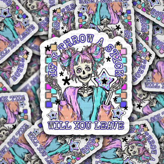 If I throw a Stick sticker