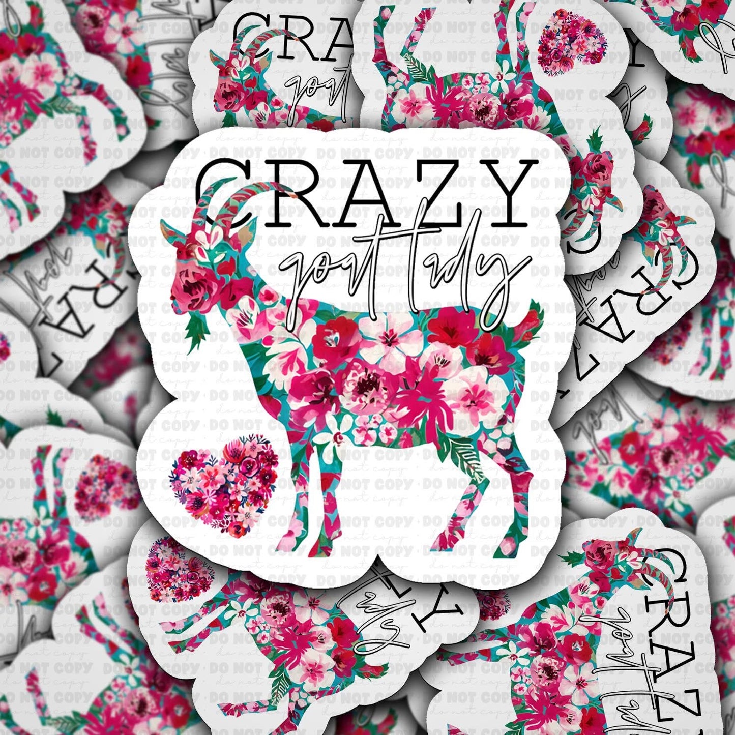 Crazy goat lady sticker