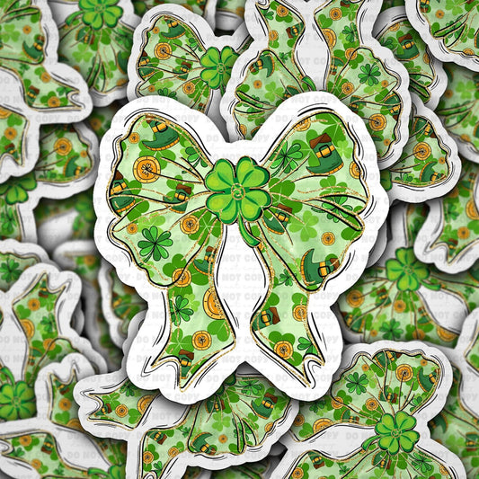 Clover bow sticker