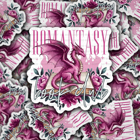 Romantasy book club sticker