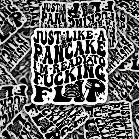 Just like a pancake sticker