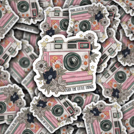 Enjoy the little things sticker
