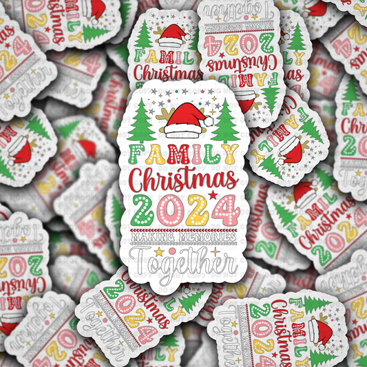 Family Christmas sticker
