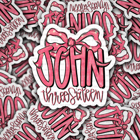 John three sixteen sticker
